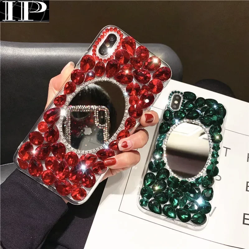 

Luxury Phone Case For Xiaomi Poco X3 NFC F2Pro Mi 10 Ultra 10T Lite 5G Rhinestone Mirror Case Funda Telefon Kilifi Crystal Coque