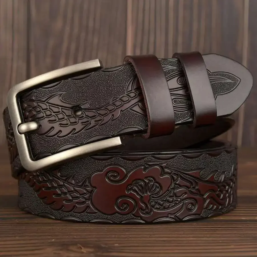 Leather Belt NEW Men Pin Buckle Belt Brand Design Strap Ceinture Hommes Waistband Male,Leather Belt for Men Width:3.6cm