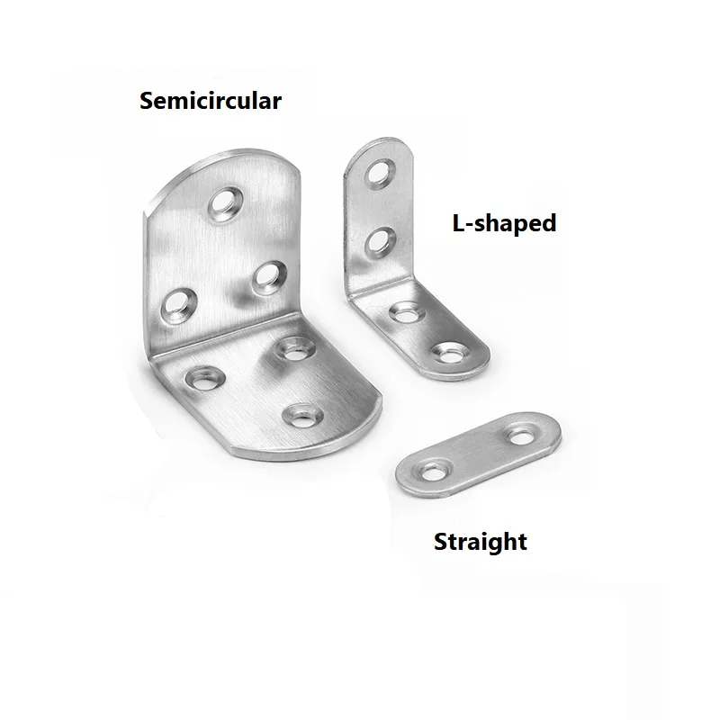 Winkelcode aus Edelstahl, 90-Grad-rechtwinkliger Code, L-förmiger Winkelcode-Anschluss, verdickter Winkelcode, L-förmige Halterung