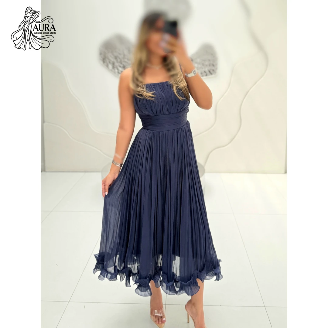 Aura Strapless Women Evening Dress Line A Luxurious Women's Evening Dresses Elegant Party Dresses 2026 Customized Drape Prom