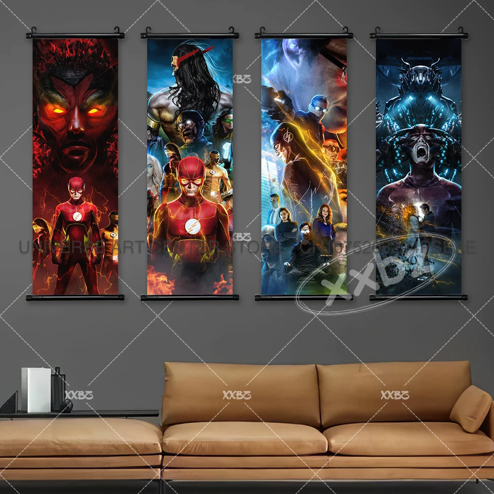 The Flash Movie Poster The Rival Hanging Painting Bart Allen Home Decor DC Comics Wall Art Justice League Figures Scroll Picture