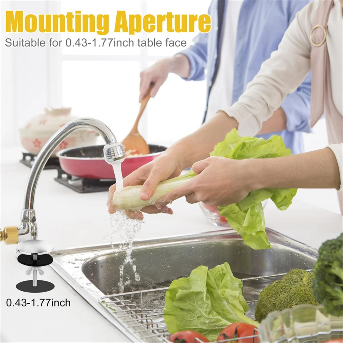 2 Inch Kitchen Sink Hole Covers, Stainless Steel Faucet Hole Cover Sink Tap Hole Plug Cap for Leakage Prevention