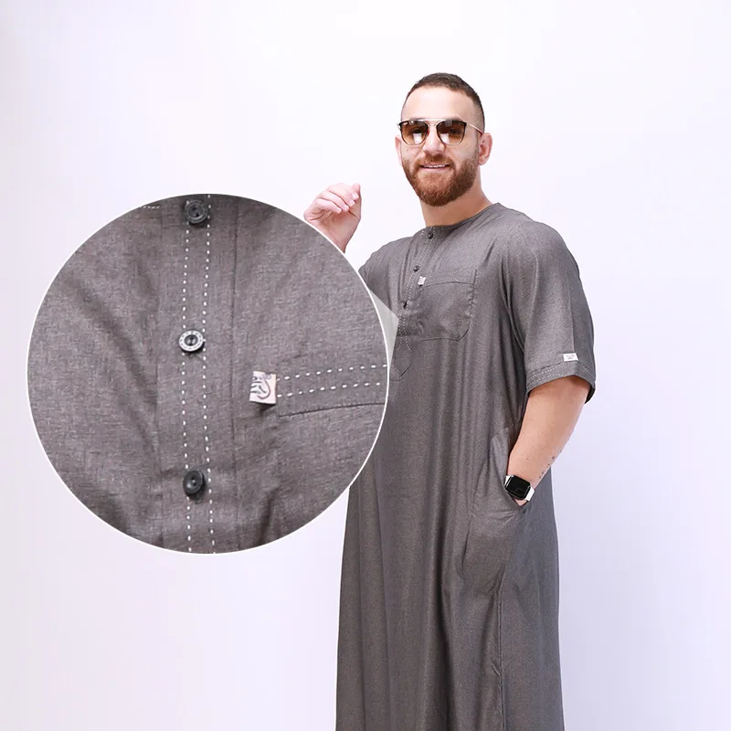 Muslim Fashion Robe Men Jubba Thobe Musulman Homme Caftan Islamic Traditiona Dress Ropa Hombre Clothing Saudi Dubai Kaftan Abaya