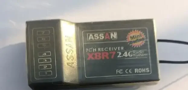 ASSAN 2.4G 2.4GHZ Mini 6 Channels Receiver W/Long antenna X8R6 X8R7 RC for long range ASSAN 2.4G RF modules