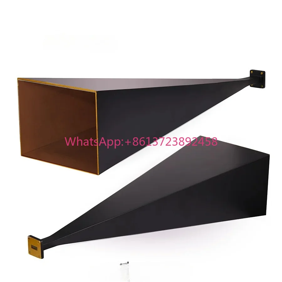 Gwave WR-42 K Band 18-26.5GHz 50 Ohm RoHS Compliant 25dBi Gain Broadband Rectangular Horn Antenna With Coaxial Mounting