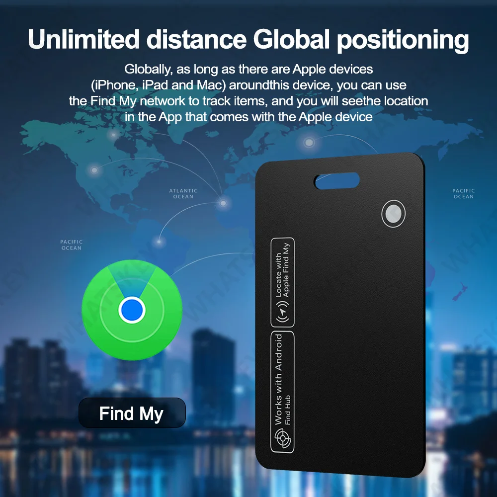 Googel Find My Wallet Finder IOS Smart Bluetooth Tracker Card ومحدد موقع العناصر لعلامات الأمتعة وجوازات السفر Find My (Android وI) #3