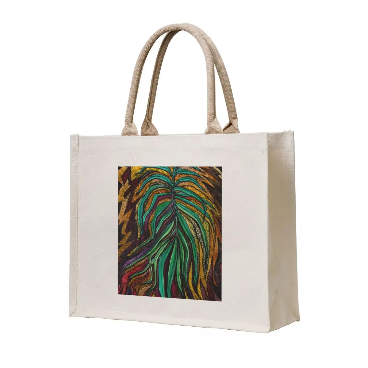 

green medicine plant Tote Bag tote bag university canvas tote Handbags