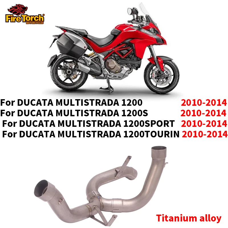 

Для Ducati MULTISTRADA 1200 S SPORT TOURIN 2010 - 2014 выхлопная система для мотоцикла, Соединительная труба, оригинальный глушитель Escape Moto