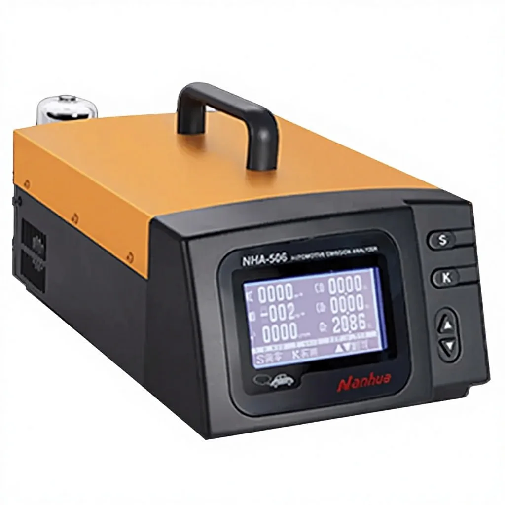 Portable Engine Exhaust Analyzer HC/CO/CO2/O2/NO 5-Gas -506EN Universal Cars 110V/220V Automotive Emission Tester 500W