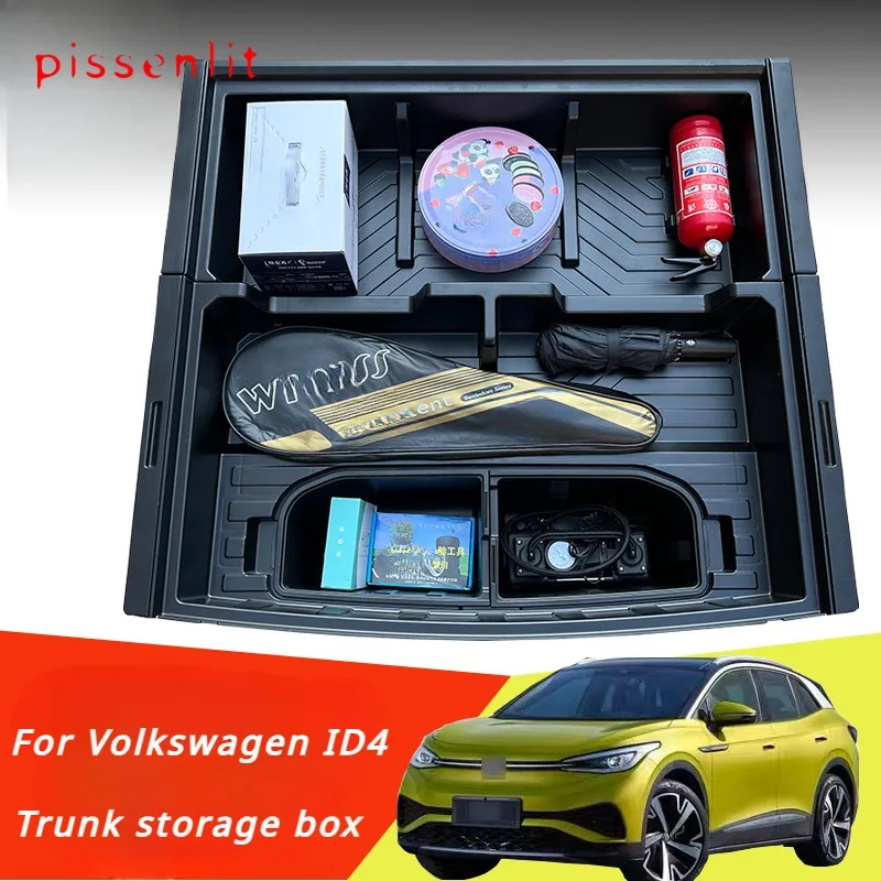 For Volkswagen ID4 Organization Storage Magic Box Maximize Storage Space Trunk Organization Storage Box Accessories