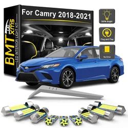 BMTxms 9PCS Canbus For Toyota Camry XV70 2018 2019 2020 2021 Car LED Interior Light Bulb Kit Vehicle Lamp Accessories