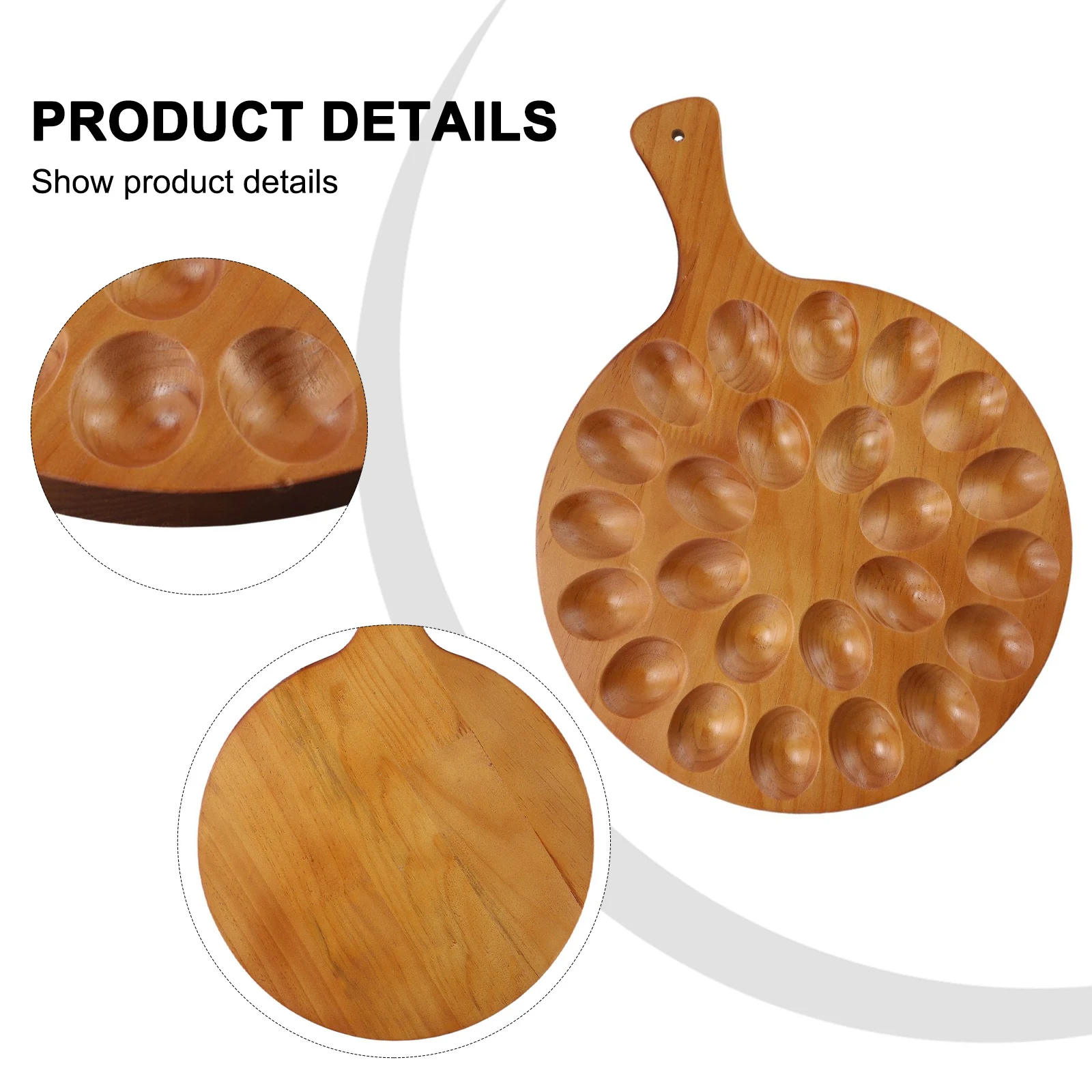 Deviled Egg Platter Storage Tray Egg Trays Egg Platter Holder 24 Holes 40x29.5x1.7cm Cooked Food Platter For Fresh Eggs