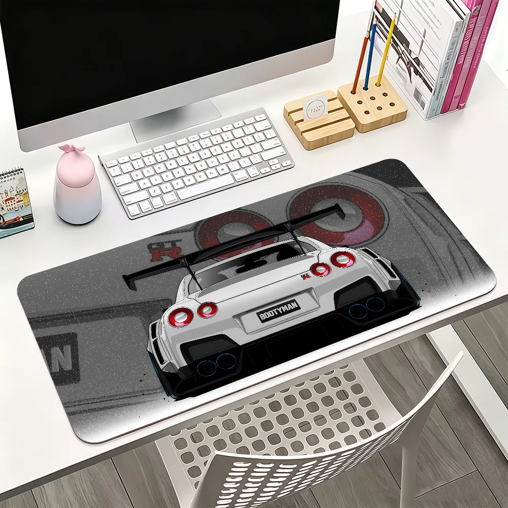 Japanese Cars J-Jdm G-GTR Sports Mouse Pad For Office Gaming And Keyboards Non-Slip Large Waterproof