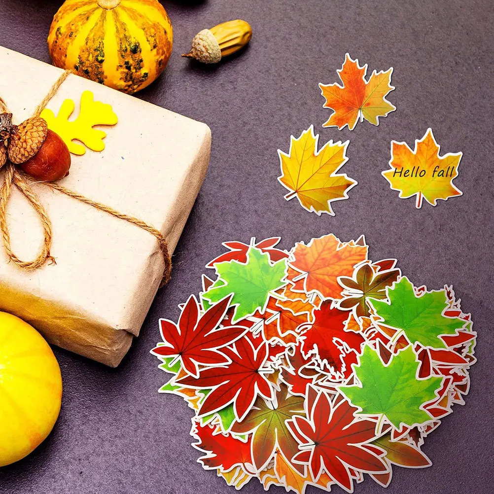 

135 Pcs Decors Maple Leaf Fall Classroom Decorations Cutout Autumn Bulletin Board Cutouts Happy Thanksgiving