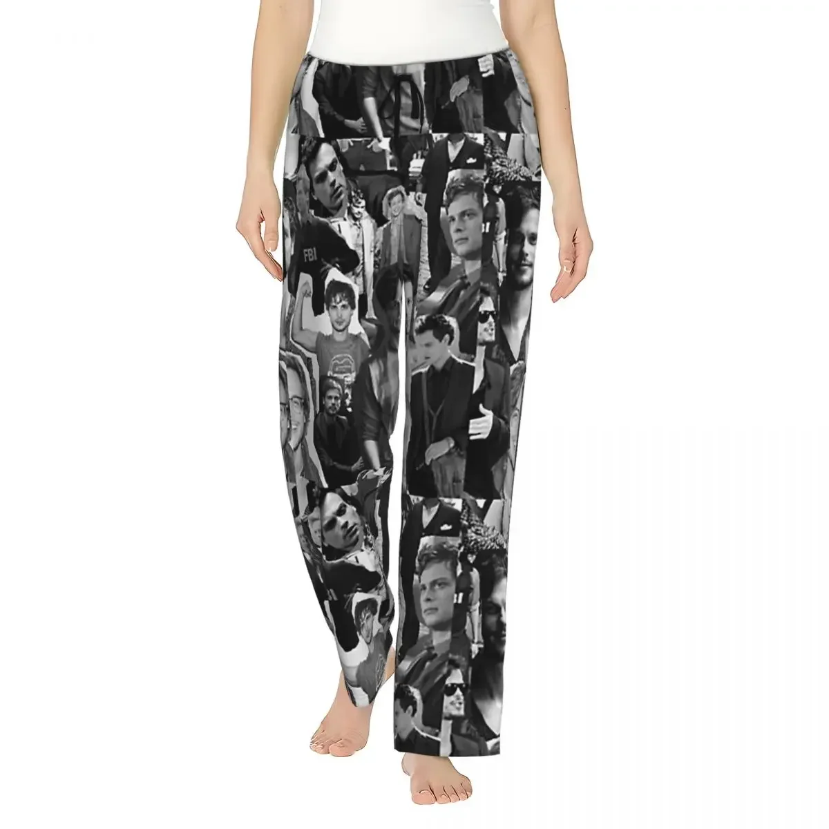 

Custom Matthew Gray Gubler Collage Women Pajama Pants Lounge Sleep Sleepwear Bottoms with Pockets