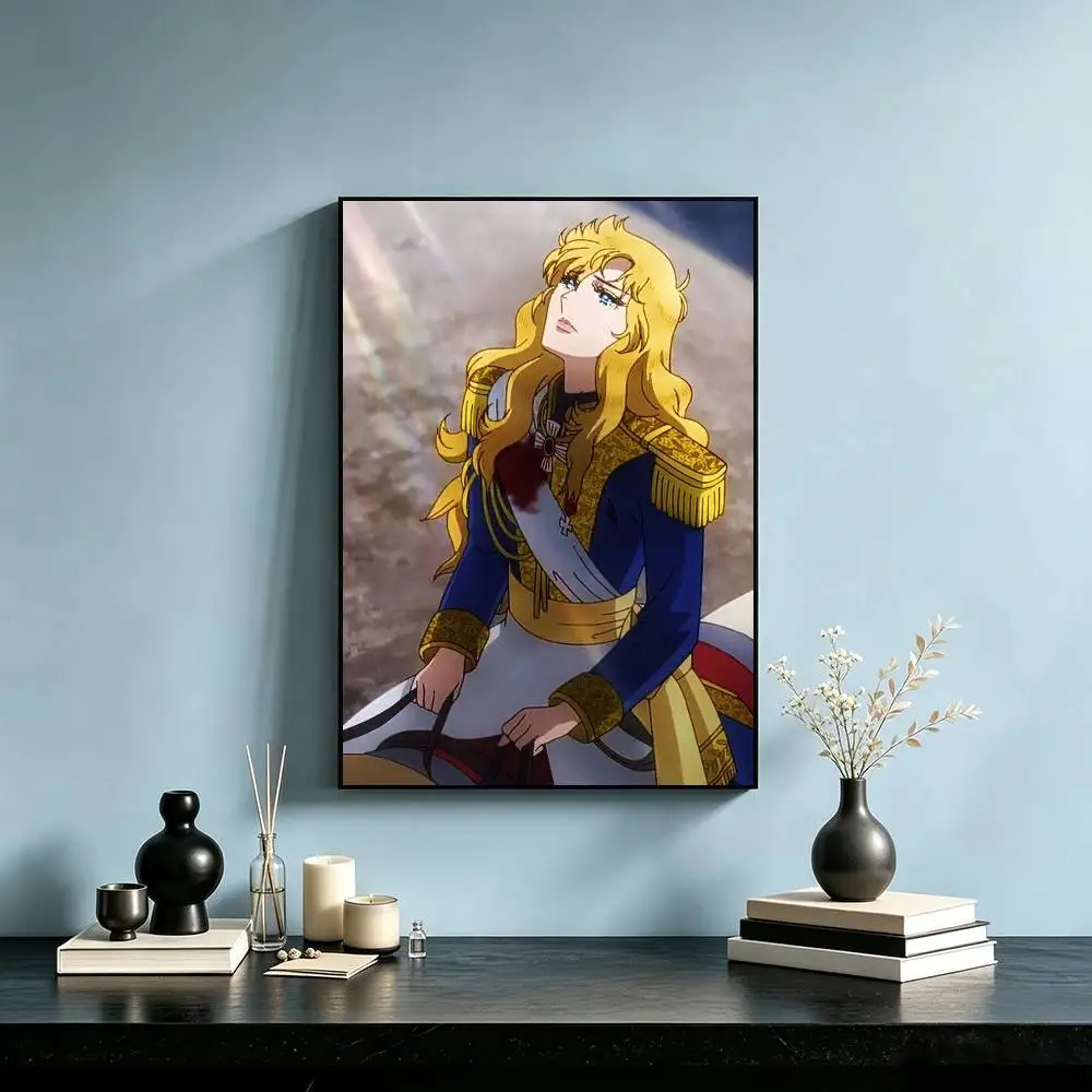 Rose of V-Versailles Lady Oscar Poster High Quality Dorm Living Room Aesthetic Wall Decoration Painting Stickers Gift