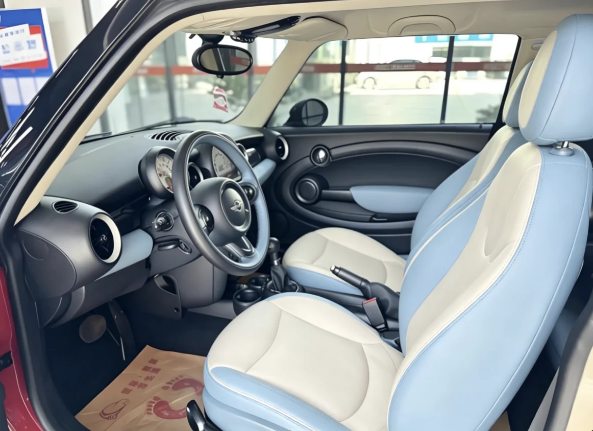 Für Mini One R56 Maßgefertigte Autositzbezüge Luxuriöses Nappaleder 100% Passgenau Innenausstattung Zubehör 360 ° Vollständige Abdeckung – Detail 6