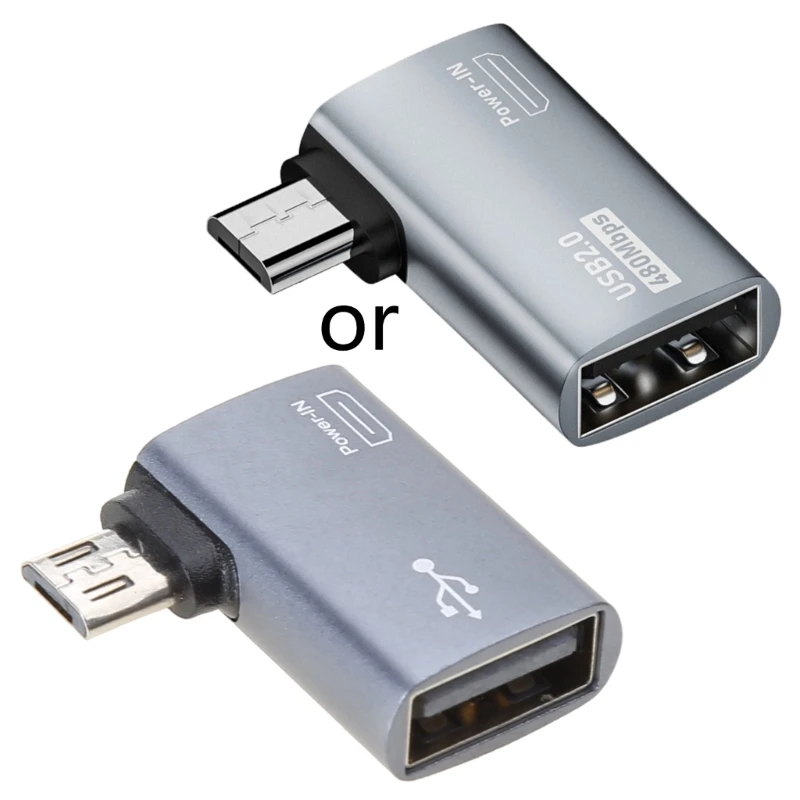 Micro-USB-Stecker auf USB-Buchse, OTG-Adapter, USB-Adapter, kompatibel mit Handys oder Tablets, die die OTG-Funktion