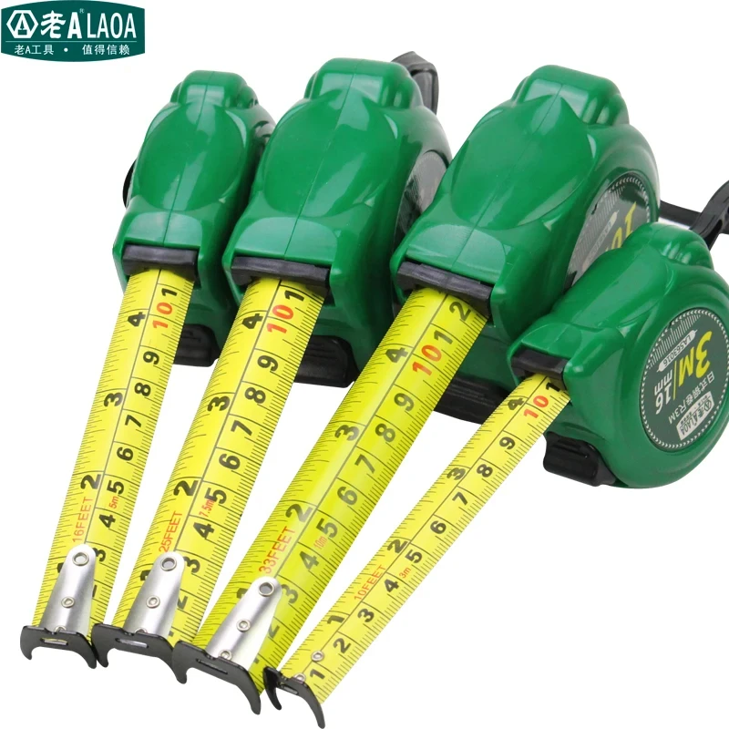 AOA Tapeline 3M/5M/7.5M/10M Tapeline Double Side Steel Measuring Tape Measure Tools Cinta Metrica