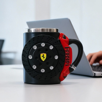 Car Logo Brake Pad Mug Creative Coffee Cup Personalized Gift For Ferrari F1 F8 F80 SF90 Stradale SF90Spider 296 GTB 296 GTS