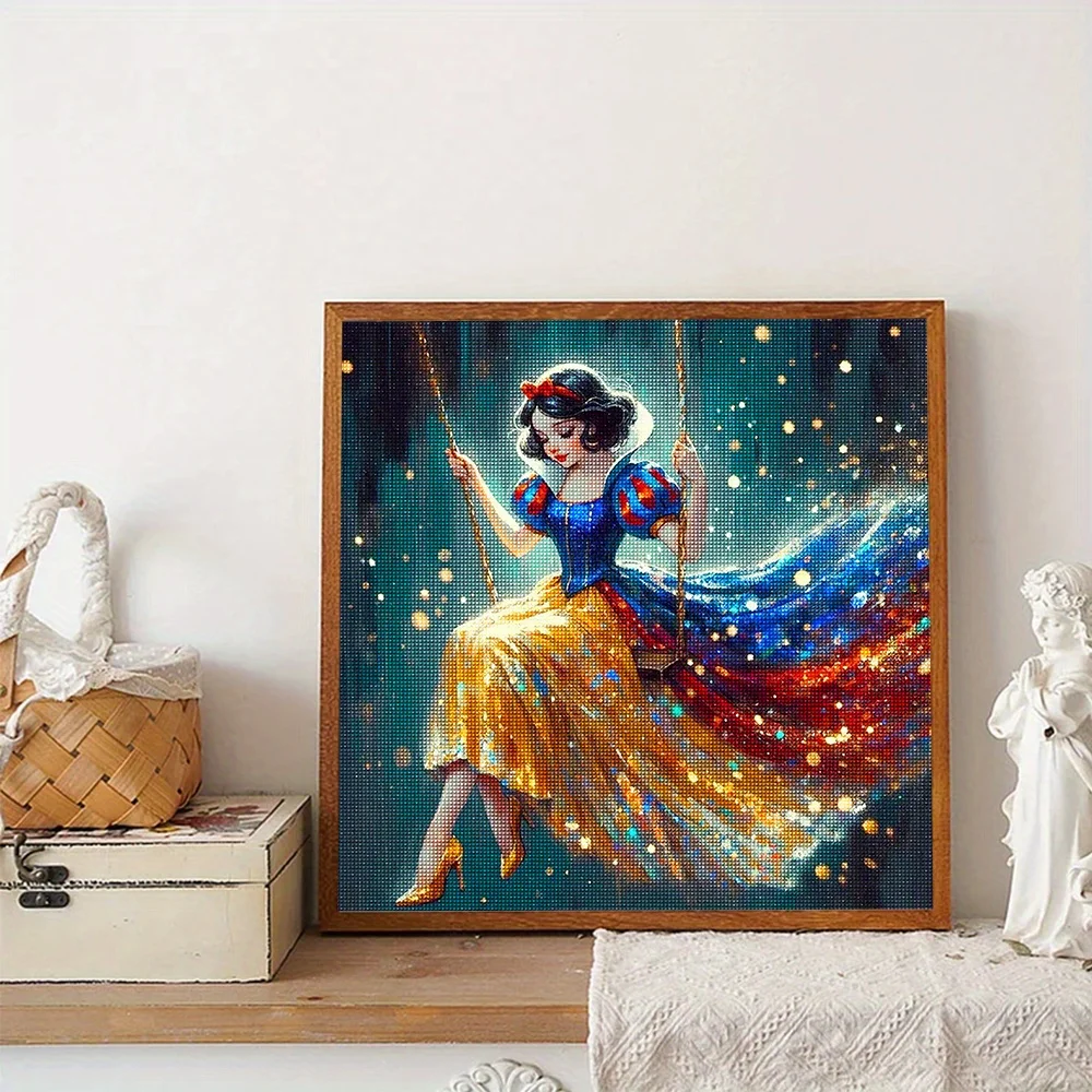 ديزني الأميرة الماس اللوحة سندريلا ليتل ميرميد حسناء الماس الفسيفساء بكسل صورة الكرتون الفتيات الهدايا #4