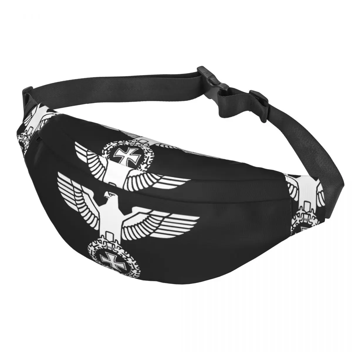 Custom German Reich Germany Flag Fanny Pack for Women Men Fashion Sling Crossbody Waist Bag Traveling Phone Money Pouch