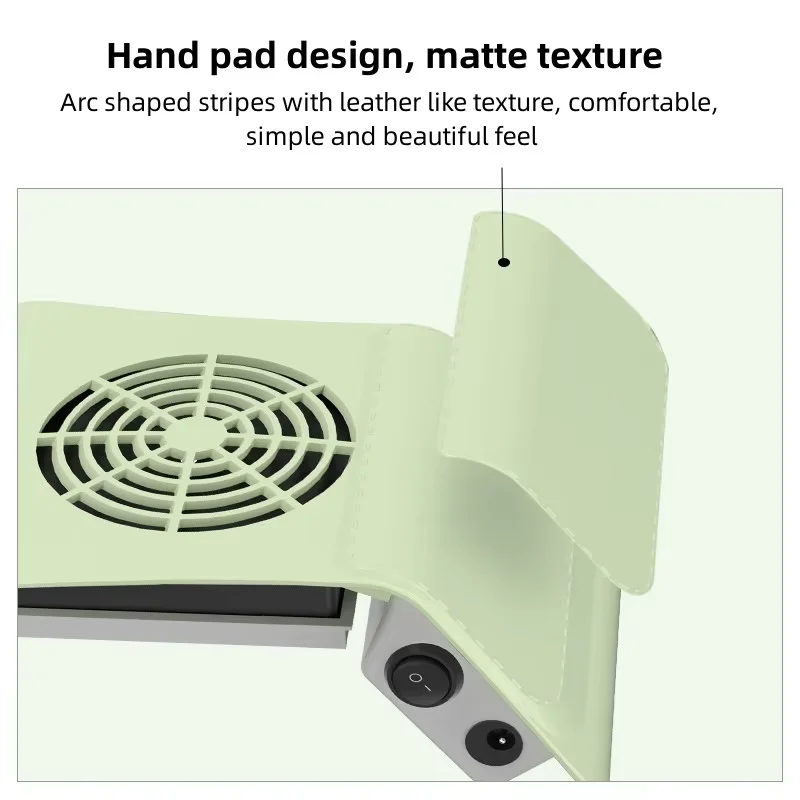 YIKOOLIN مجمع غبار الأظافر للأظافر الأكريليك آلة فراغ 80 واط قابل للتعديل منظف كهربائي مرشح الأظافر للتقليم