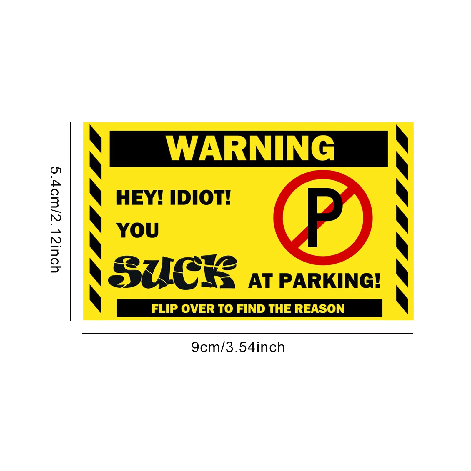 10/20/50Pcs Bad Parking Cards You Parked Like An Idiot Cards Bad Parking Cards Funny Parking Violation Cards