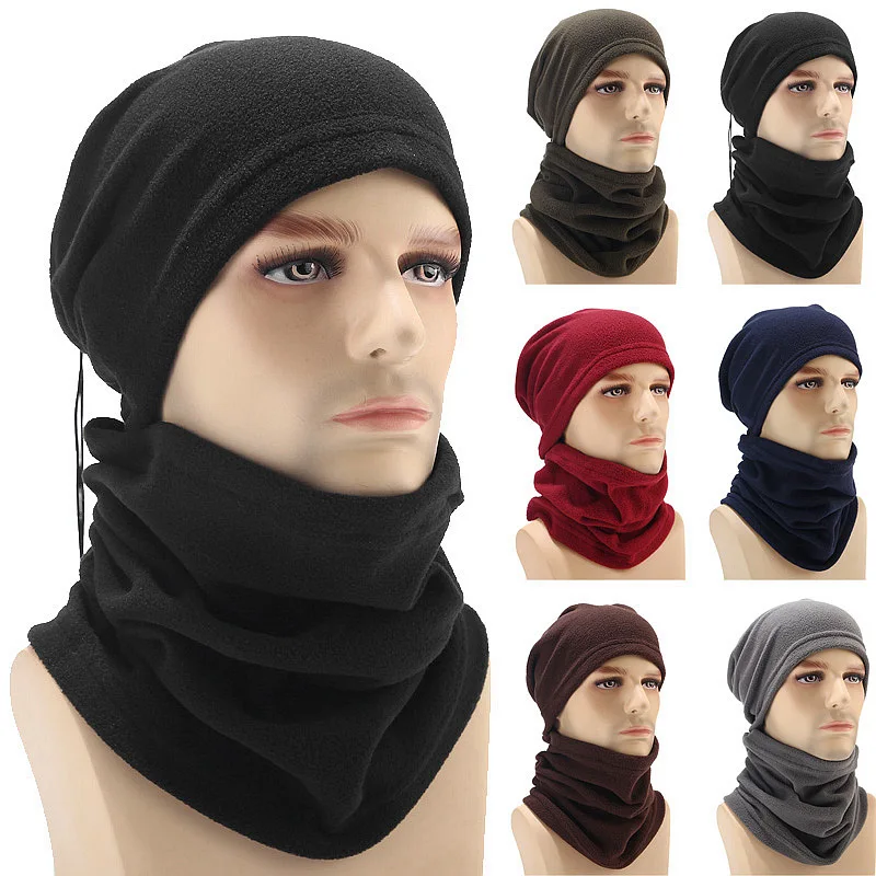 Gorro de terciopelo de grano agitado para hombre y mujer, gorros multifuncionales de doble uso para transporte al aire libre, Otoño e Invierno