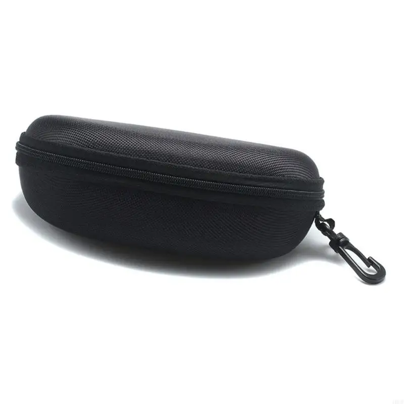 المحمولة أسلوب بسيط الرجال النساء النظارات الشمسية حقيبة التخزين 17x8x6 سنتيمتر أكسفورد القماش الأسود هارد شل حافظة نظارات للاستخدام الداخلي في الهواء الطلق