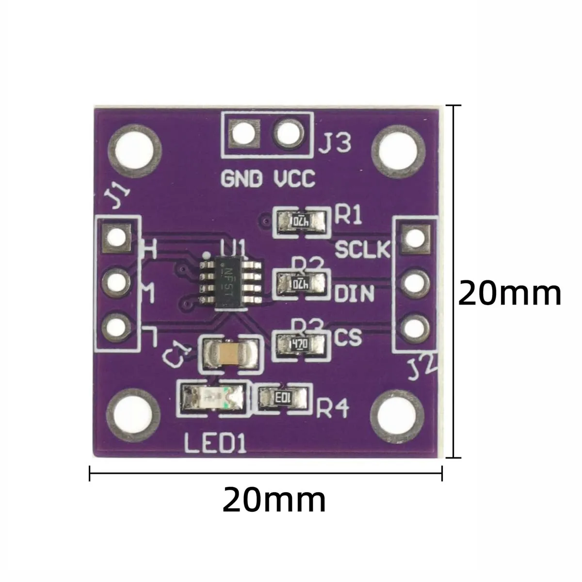 1Pcs 2.7V-5.5V TPL0501 Digital Potentiometer Module 100K Adjustable SPI Port Adjustment Bridge Balance Sensor