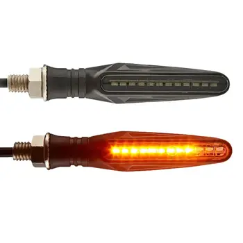 機車LED方向燈 通用型機車側轉向指示燈 日間行車燈 適用於機車沙灘車 8 最佳銷售 摩托車燈 - №5