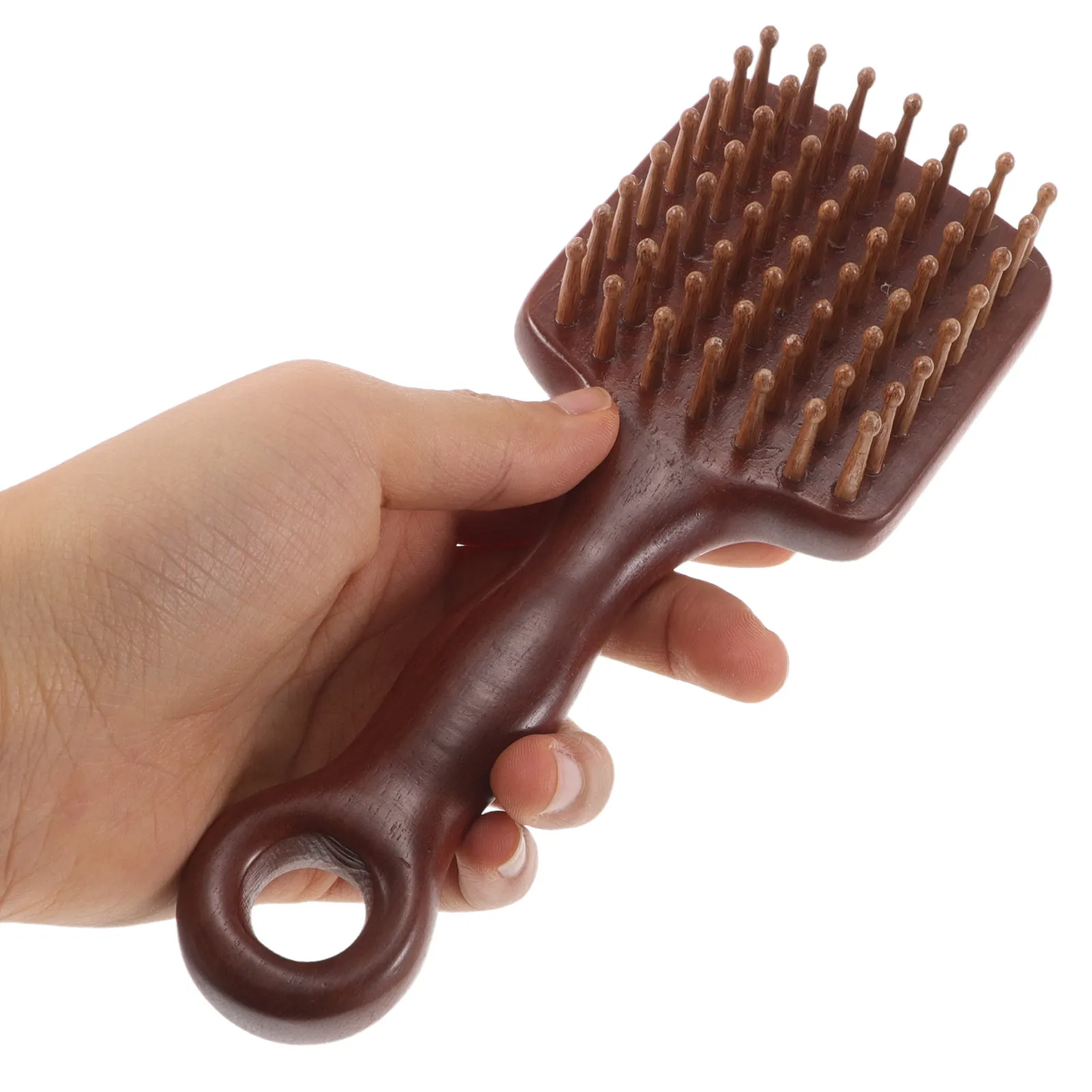 

Расческа из золотистого сандалового дерева с широкими зубьями для распутывания волос, массажа кожи головы, деревянный массажер, дорожная расческа Гуаша