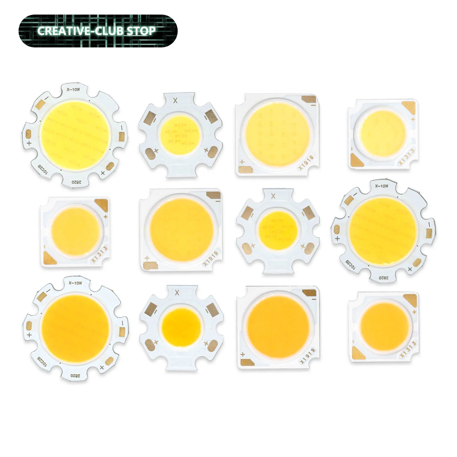 Źródło LED COB 3W 5W 7W 10W 20W 30W 40W Chip Bridgelux 13mm 19mm 20mm 28mm DIY do Żarówek LED Chip Reflektorów Downlightów Lamp Diodowych
