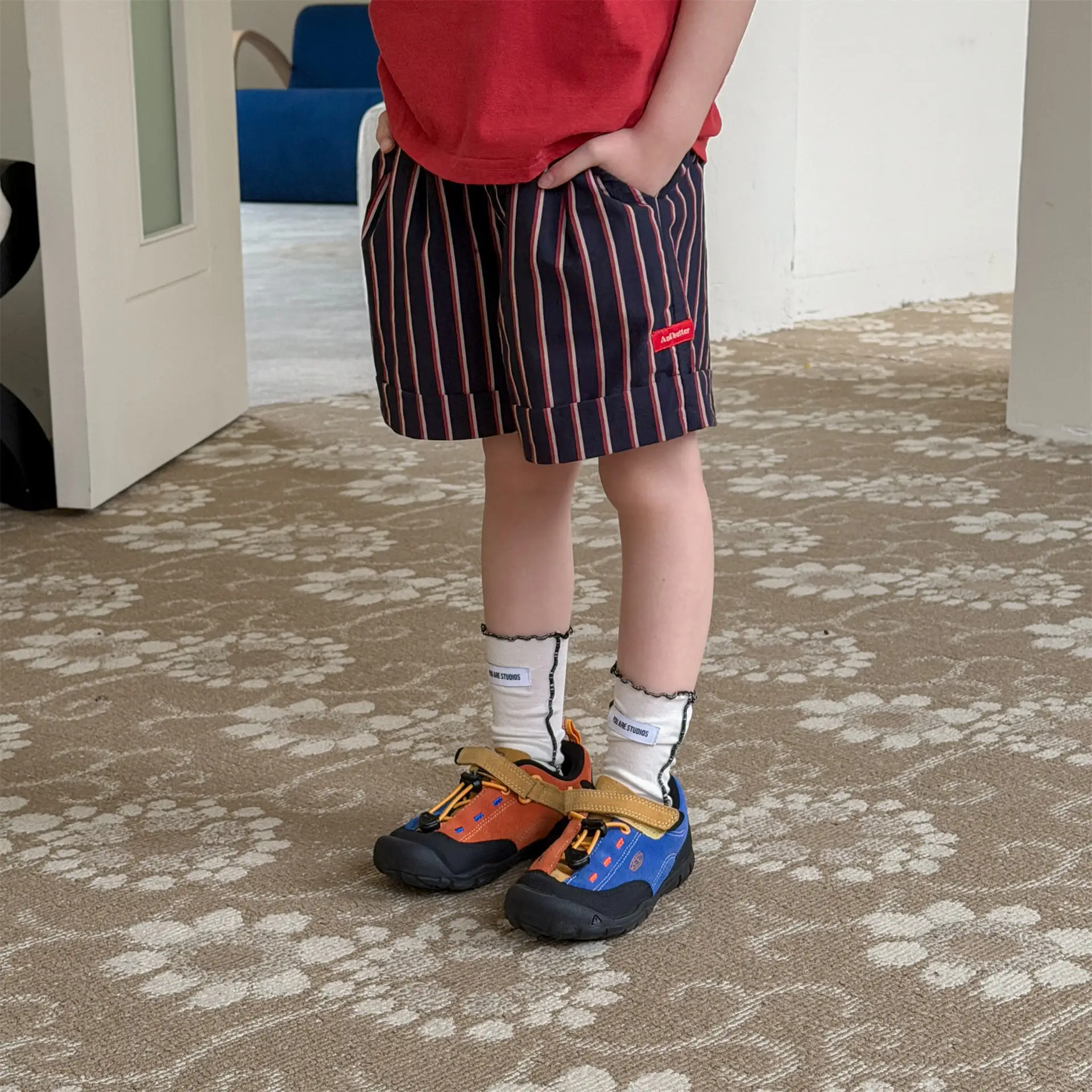 2026 Summer New Children Loose Shorts Cotton Boys Fashion Striped Shorts Baby Girls Casual Shorts Kids Toddler Clothes