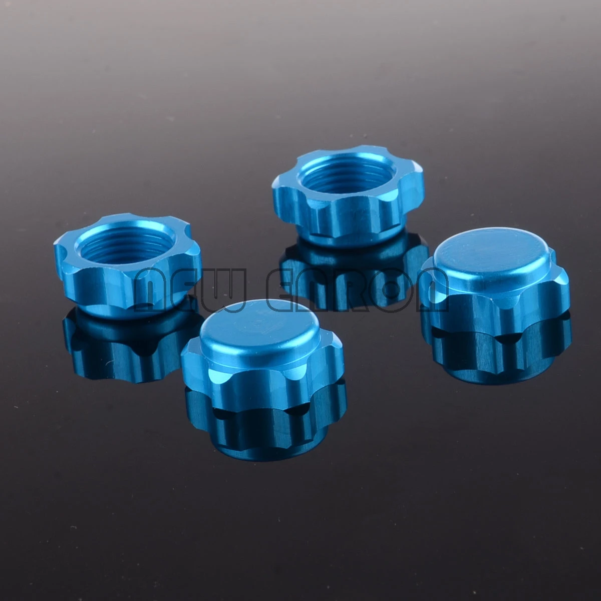 NEW ENRON 4P Aluminum 17MM Wheel Rim Hub Nuts Cover 81212 RC 1/8 Dust Proof  Upgrade Part 80123 1:8