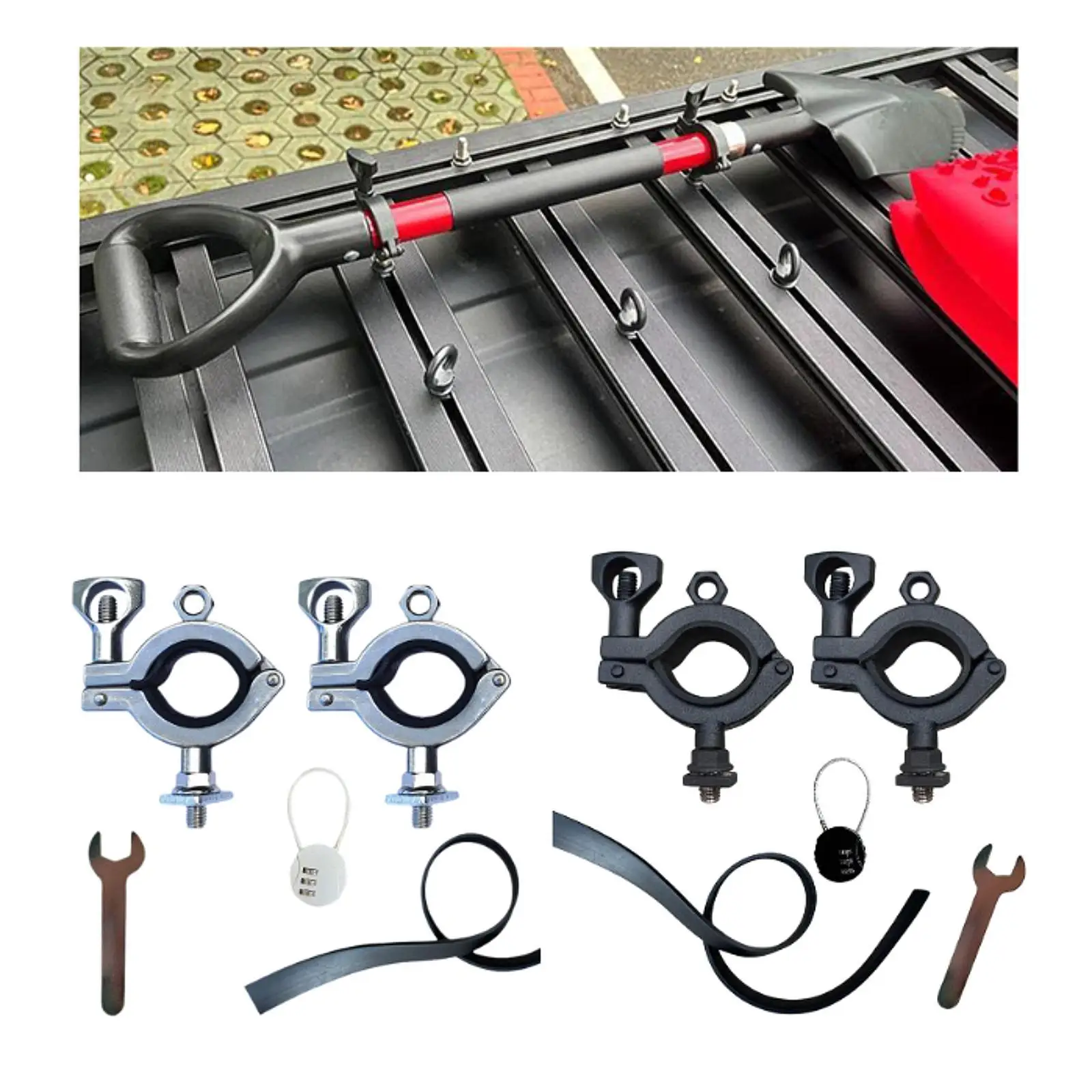 

Roof Rack Spade Mount Auto Accessories Easy to Install Mounting Brackets for Vehicles Road SUV Trucks