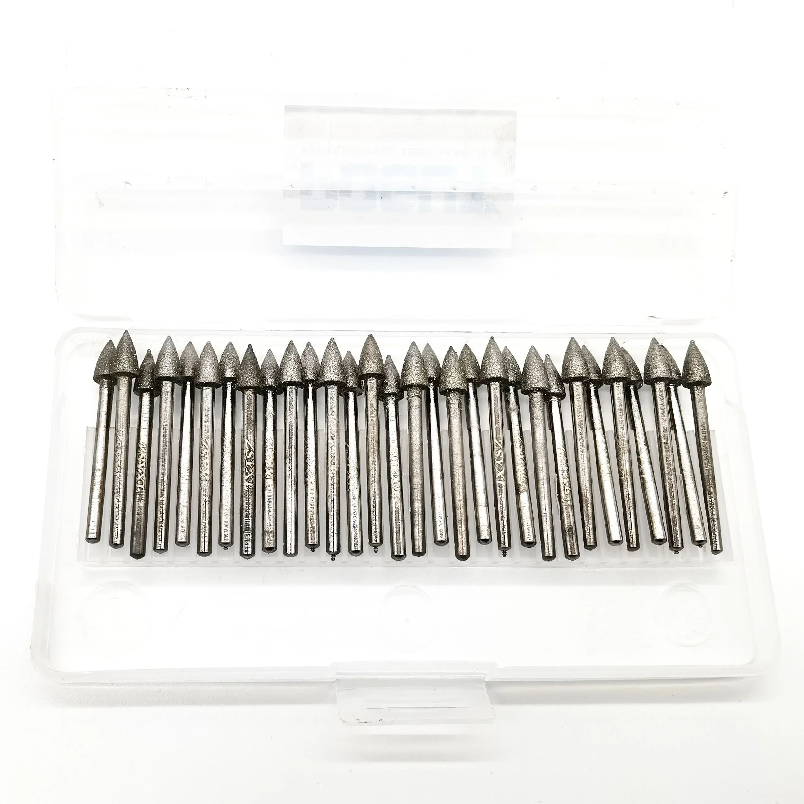 30Pieces Grinding Bit, Marble Glass Tile Plastic Milling Polishing Drilling Engraving for Dremel Rotary Tool Accessories