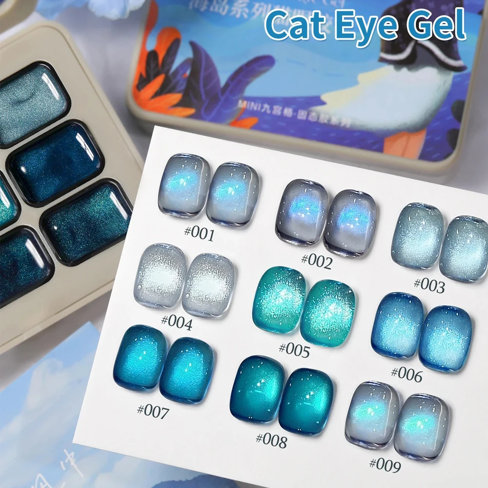 

Новый японский стиль, синее стекло, магнитный гель для ногтей «кошачий глаз», гель-лак для ногтей, маникюр, Varnis, полуперманентный гель