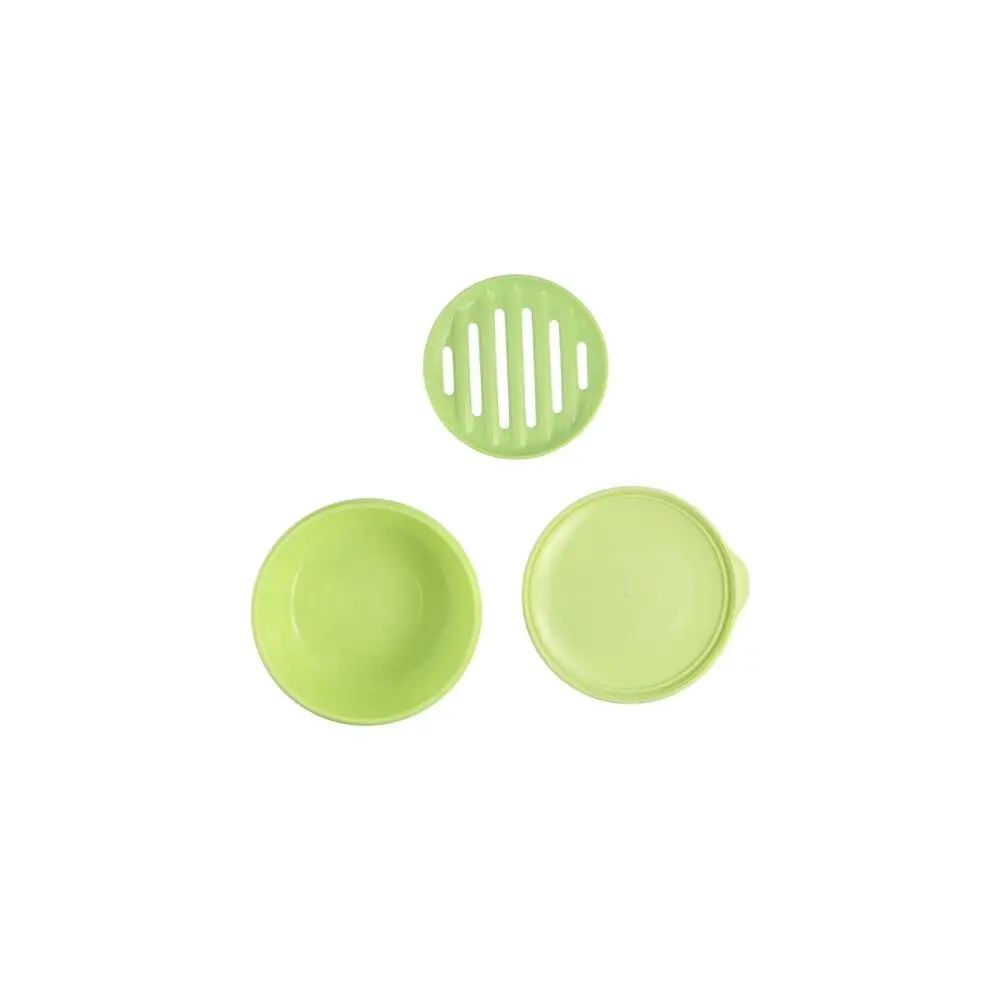 Bathroom Plastic Portable Soap Dish Round Leak-Proof Travel Soap Container Self Draining Soap Draining Rack Travel