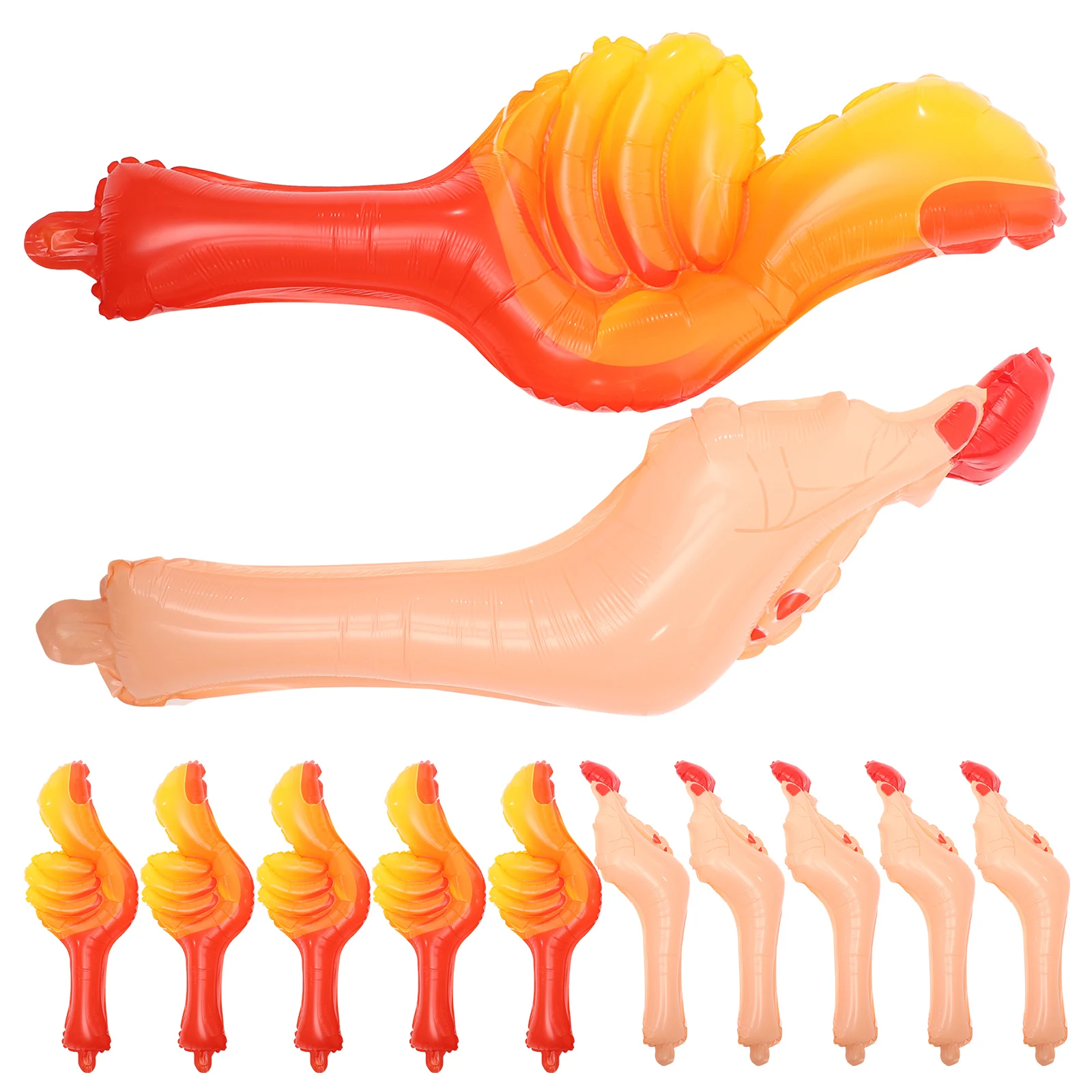 

12 Pcs Inflatable Air Baseball Stick Party Props Sport Balloon Noise Maker Sticks Cheer Noisemakers Accessories Tools