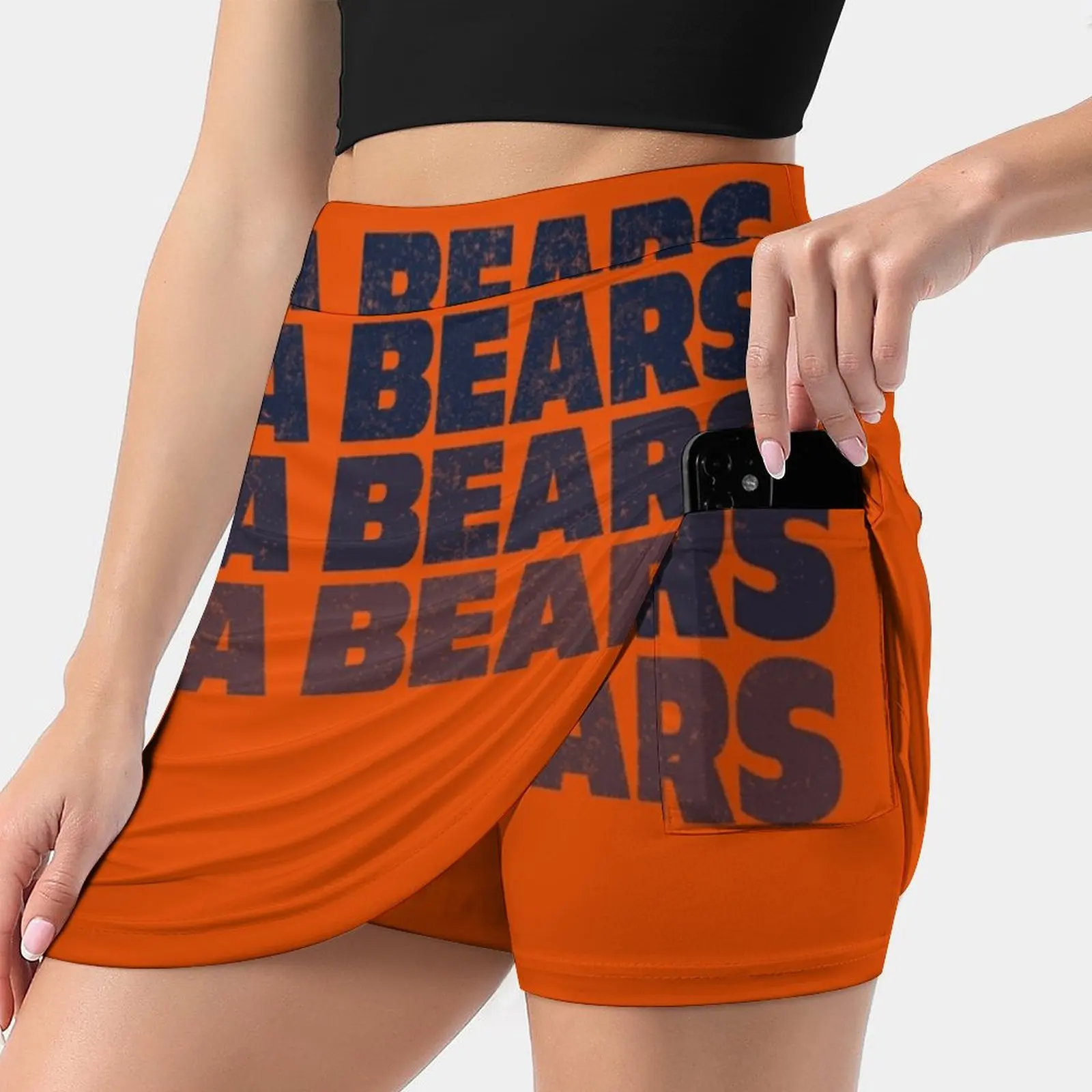 Da Bears Summer Women'Sshorts Skirt 2 In 1 Fitness Yoga Skirt Tennis Skirts Da Bears Snl Funny Primotees Chicago Mitch Qb