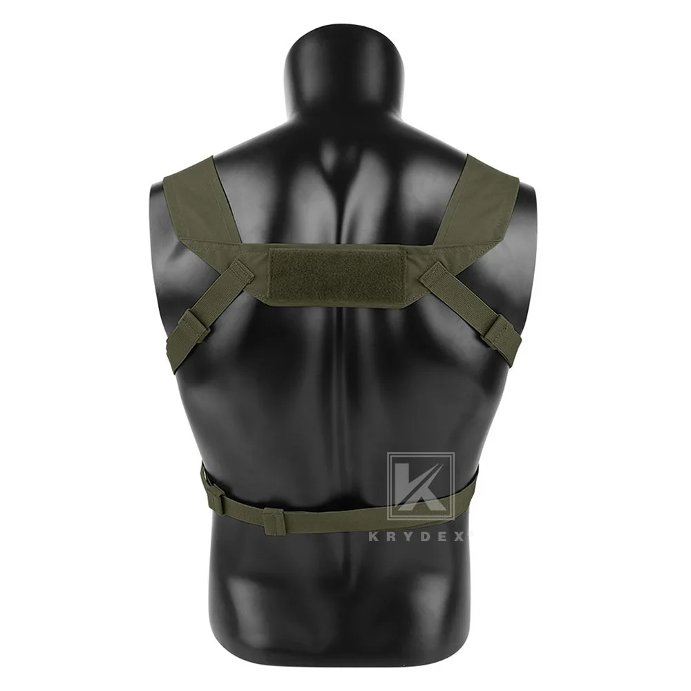 KRYDEX Micro Fight Fat Strap H Harness For MK3 MK4 D3CRM Chest Rig Spiritus Style Shoulder & Back Strap With Male Female Buckle