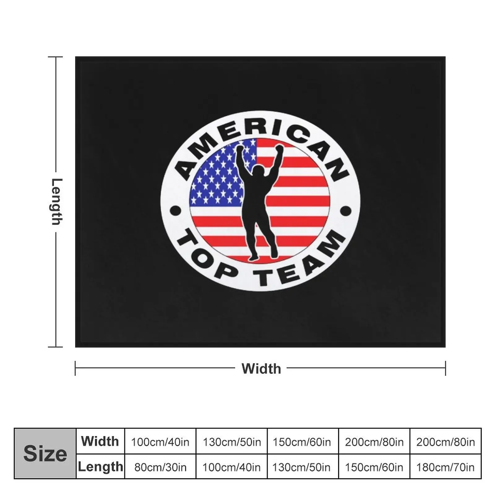 American top team jiu jitsu Throw Blanket valentine gift ideas Soft Designers Soft Big Blankets