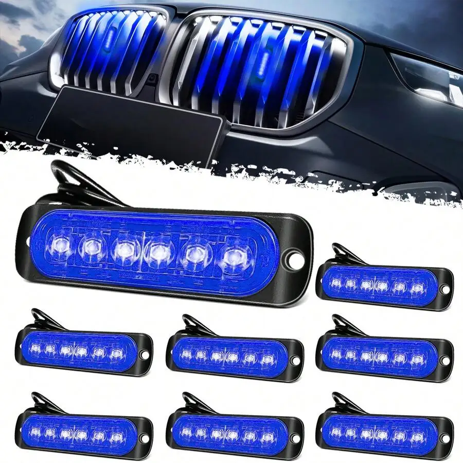 

Nilight Car LED Strobe Lights Emergency Warning Lights Flash Hazard Light with Controller Sync Function Cigarette Lighter Plug