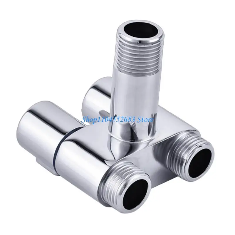 

Y6GD Upgrades Brass Twin Angles Valves 1/2inch Two Way Brass Valves Separate Flows Control for Household Fixtures