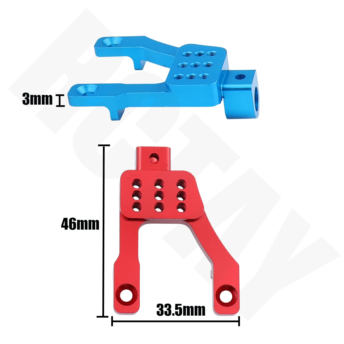 Aluminum Front & Rear Shock Towers Mount for 1/12 RC Crawler MN86 MN86S MN86K MN86KS MNG500 Defender Upgrade Parts