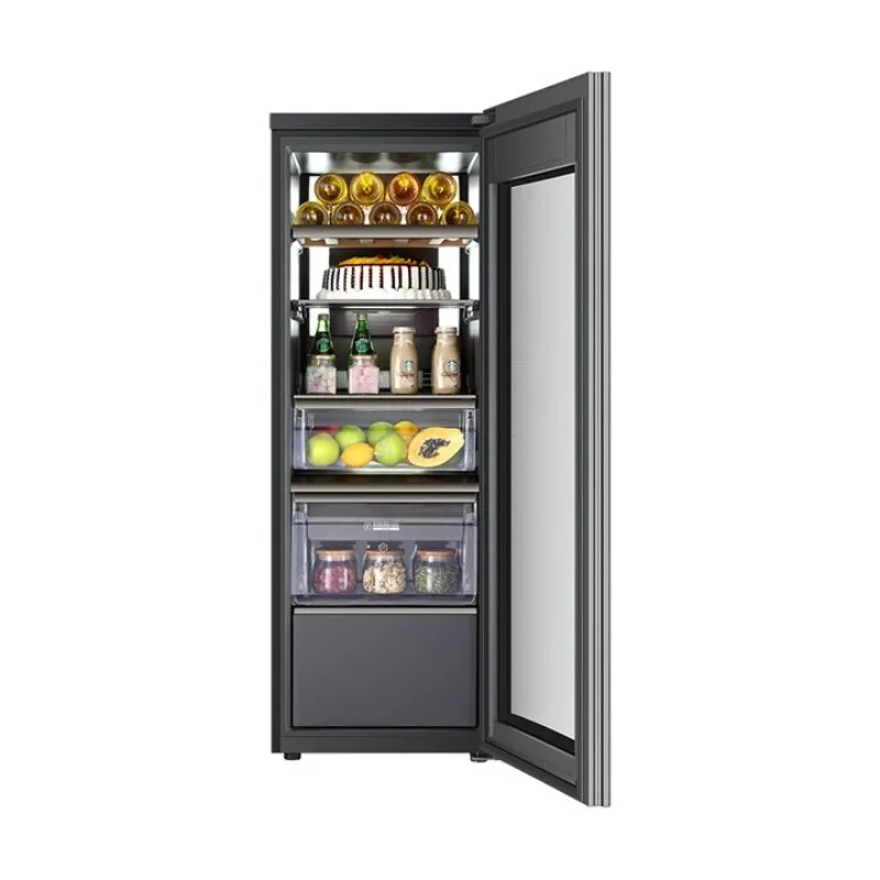 

Household ice bar, living room refrigerator freezer, glass door, fruit wine cabinet, tea cabinet, fresh 172 liters