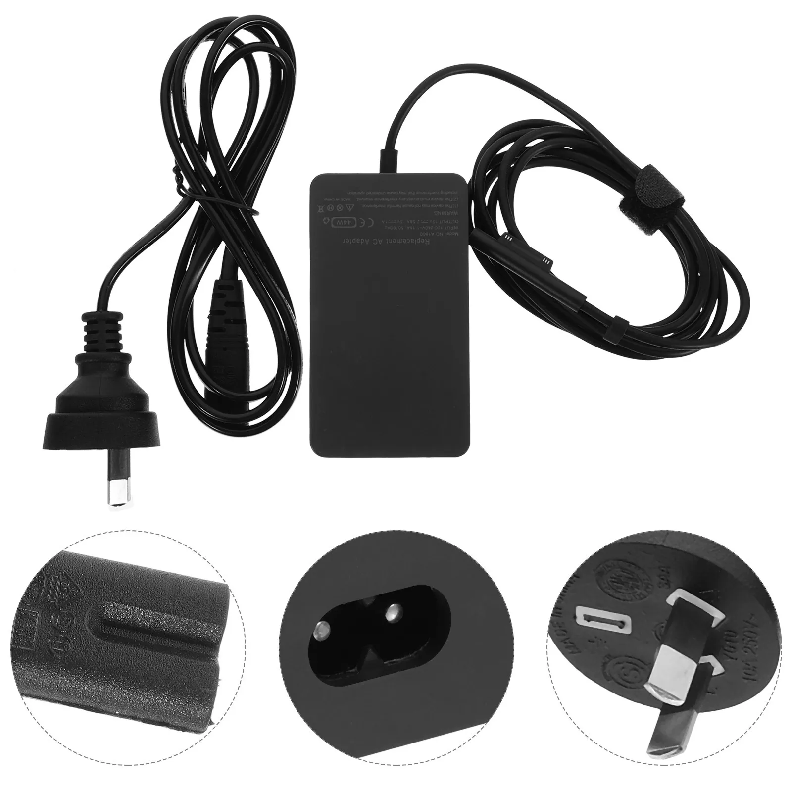 

1pc 65W 15V Power Adapter For Surface Tablet Pc Professional Travel Portable Design Intelligent Ic Chip