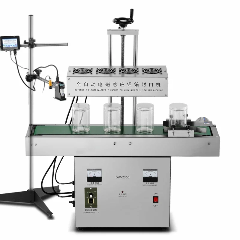 Elektro magnetische Induktion Aluminium folie Versiegelung maschine Folien dichtung Öl flasche Plastik flasche Verpackungs maschine